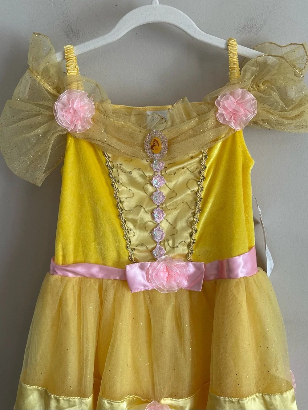 NWT Disney Store Princess Belle Dress Beauty & The Beast Costume Girls Large 10